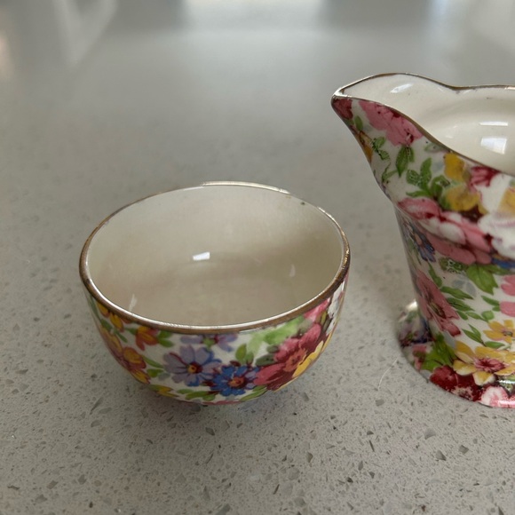 James Kent Du Barry Chintz Cream & Sugar - Picture 4 of 10